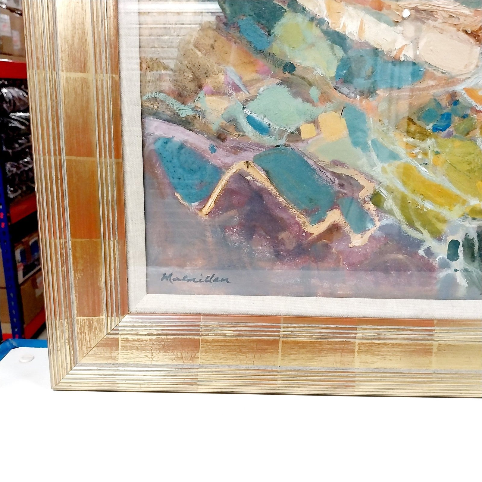 Sheila Macmillan Signed Original Abstract Oil Painting E Lothian