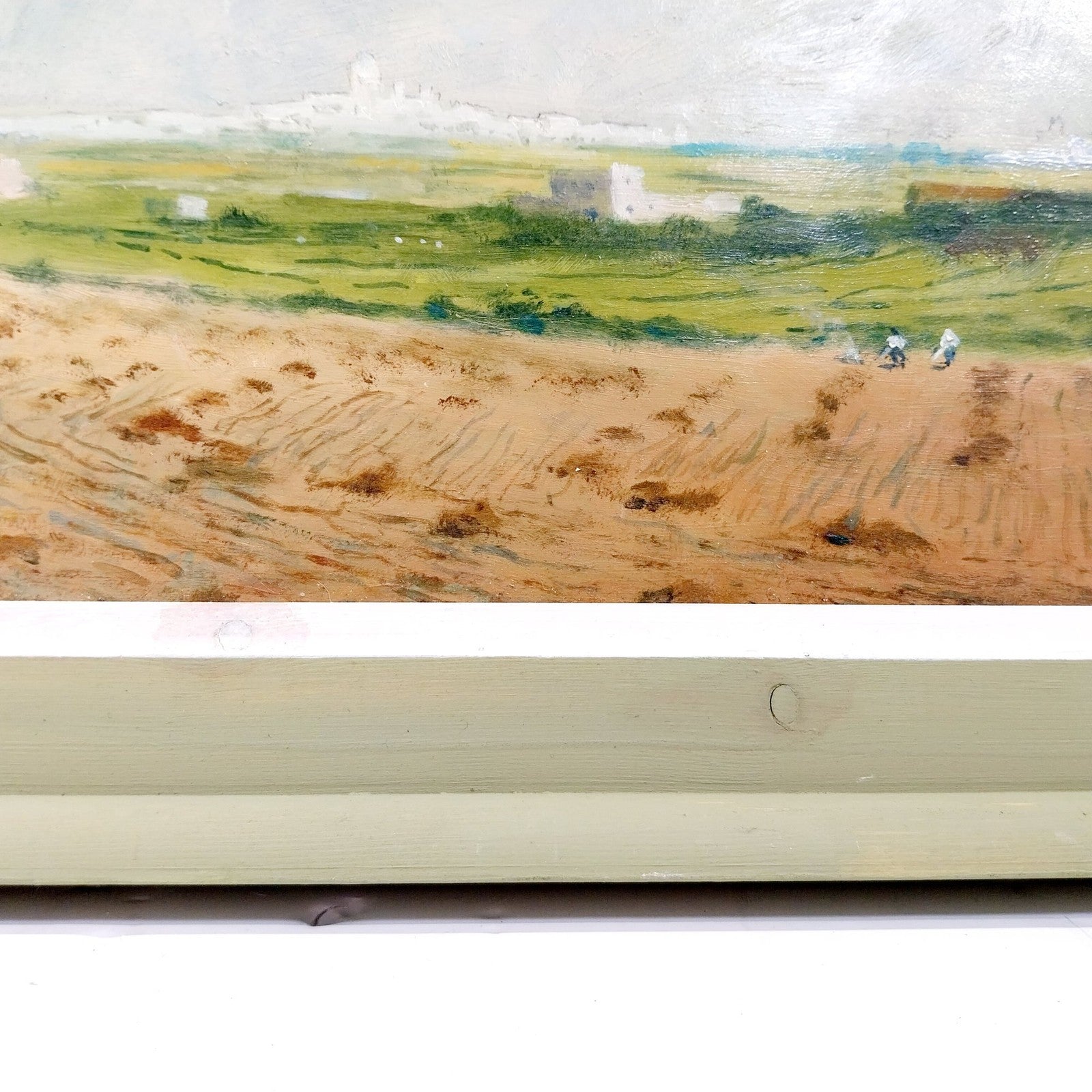Evocative Maltese Landscape: Original Oil Painting on Canvas – Farmland Scene near Siggiewi (Mid-Century)