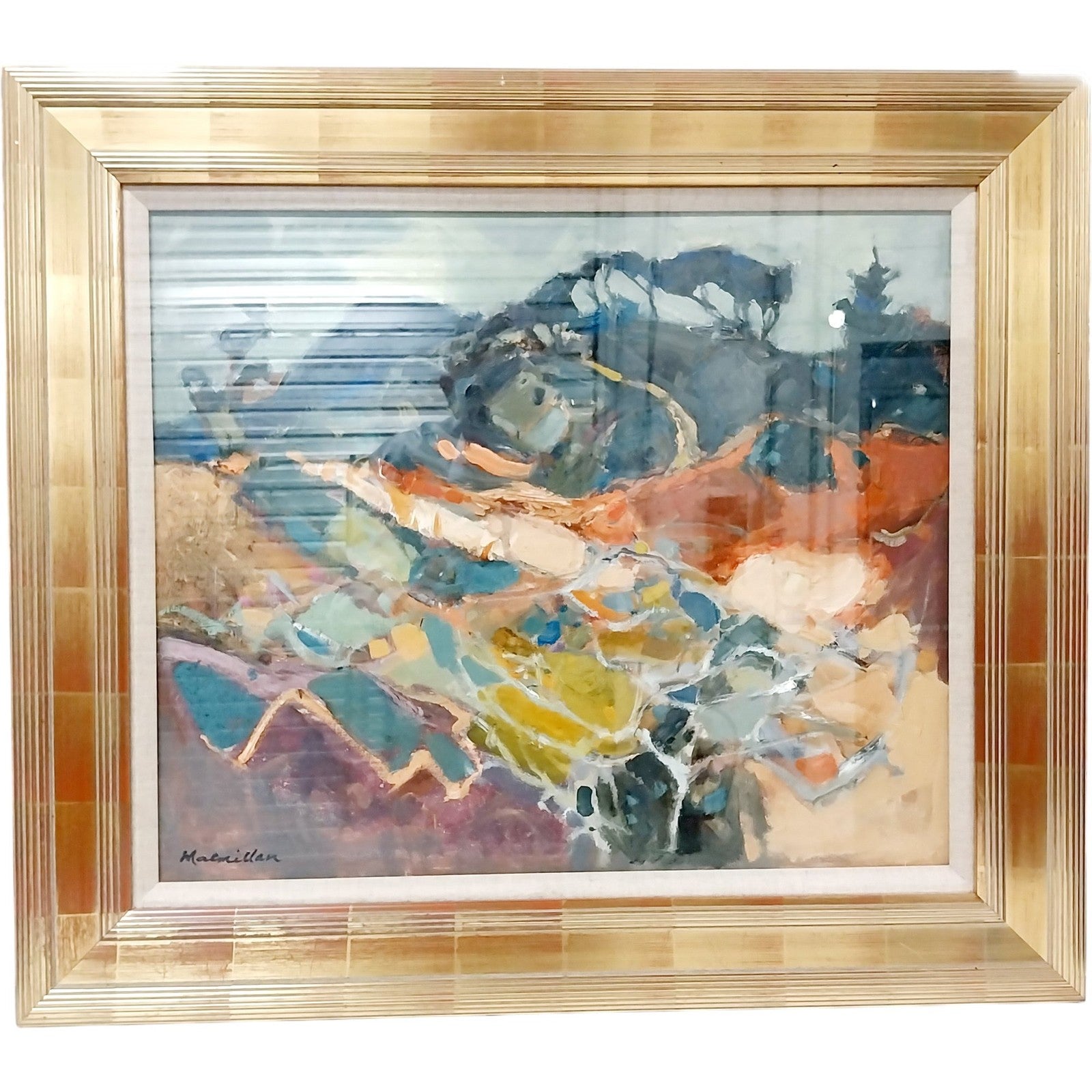 Sheila Macmillan Signed Original Abstract Oil Painting E Lothian
